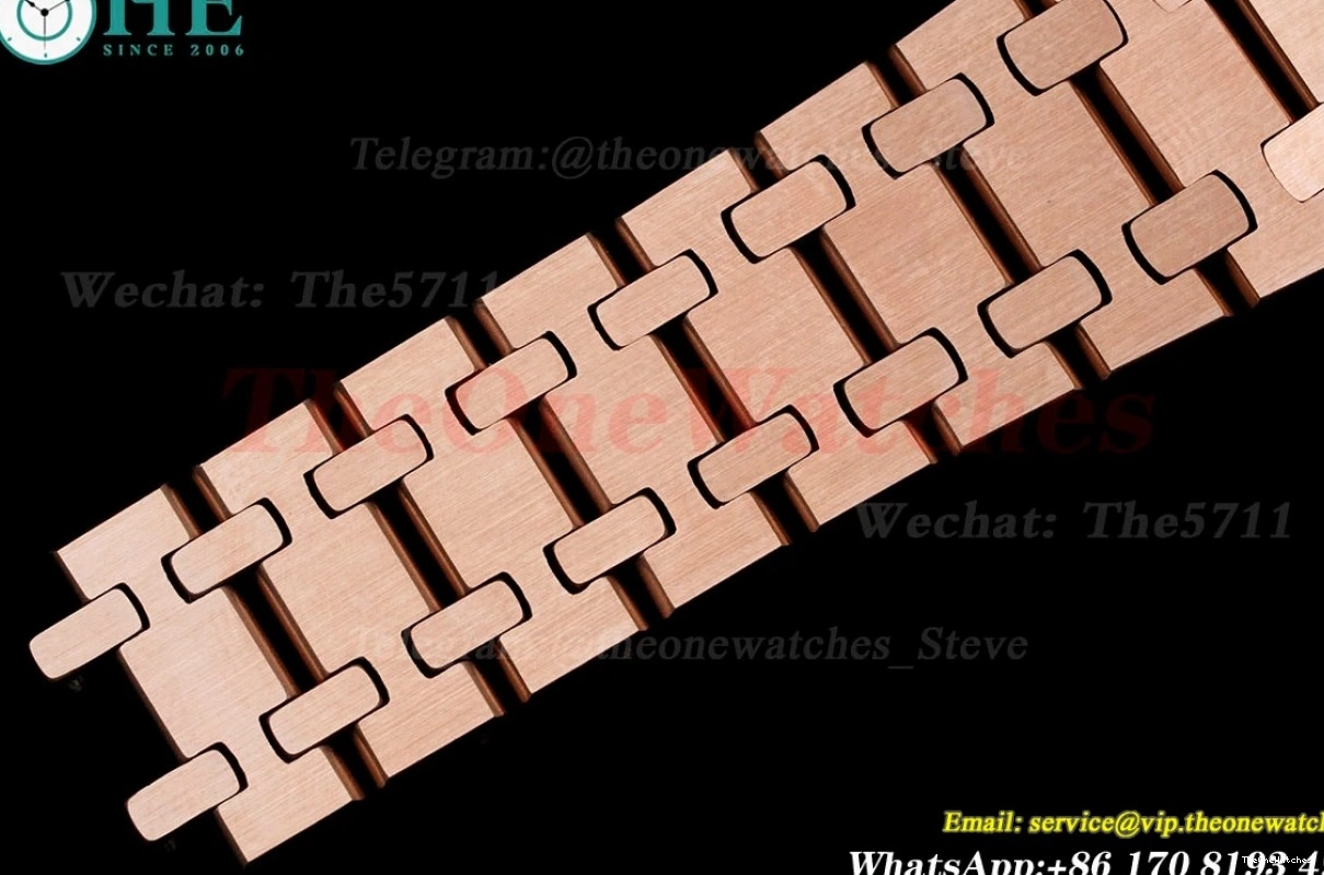 Oak Qtz Ladies RG JJF Swiss 33mm Diamond Grey RG Royal 0405